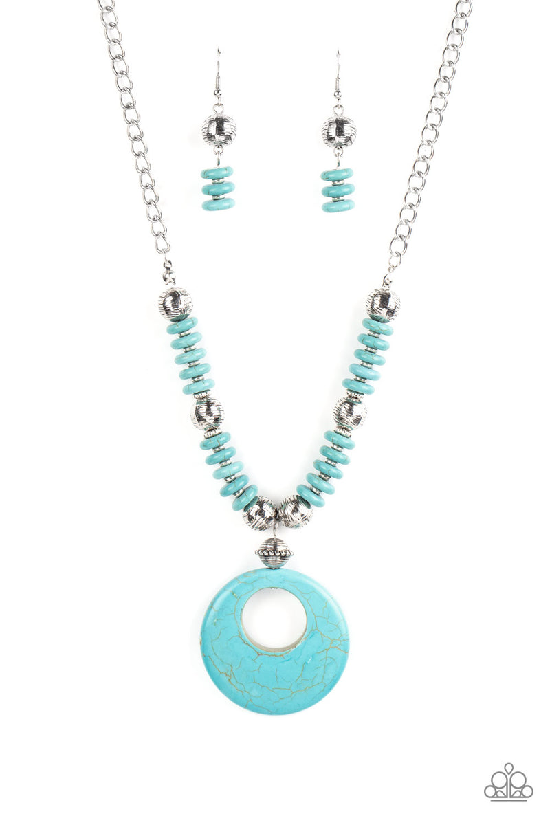 Oasis Goddess Short Turquoise Necklace