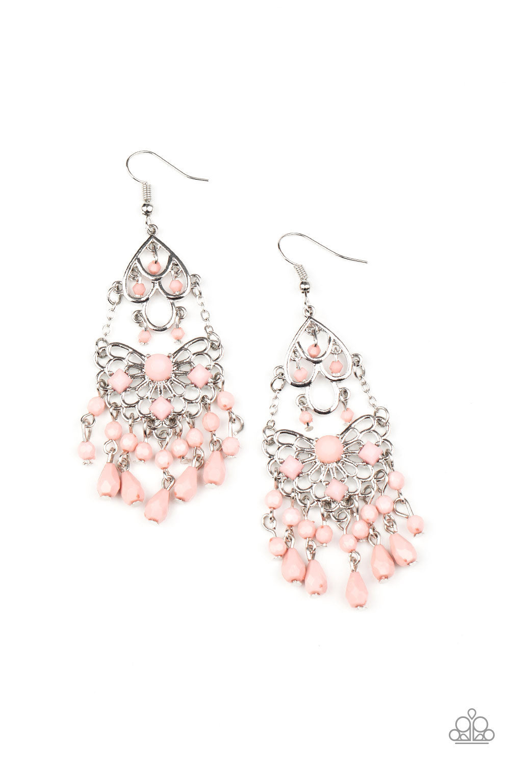 five-dollar-jewelry-glass-slipper-glamour-pink-earrings-paparazzi-accessories