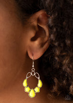 Its Rude to STEER - Yellow Earrings - Paparazzi Accessories