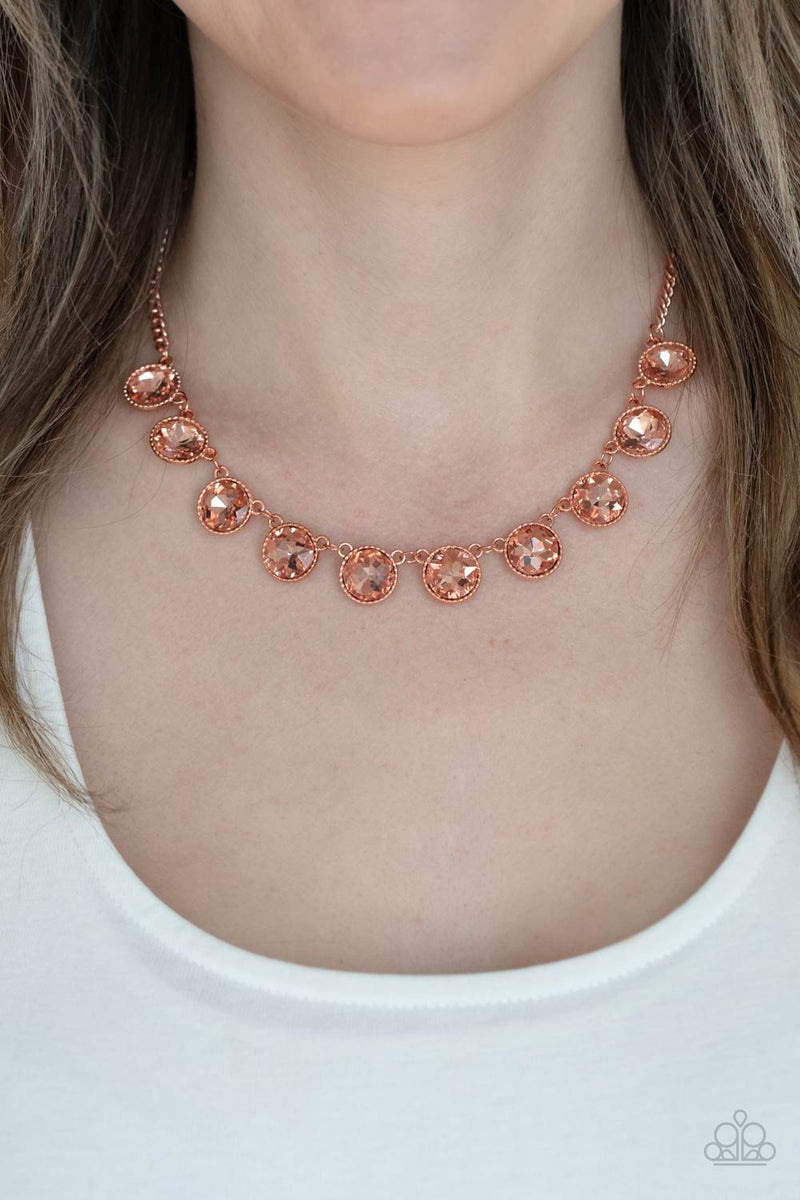 Paparazzi Necklace ~ Lavishly Loaded - Copper