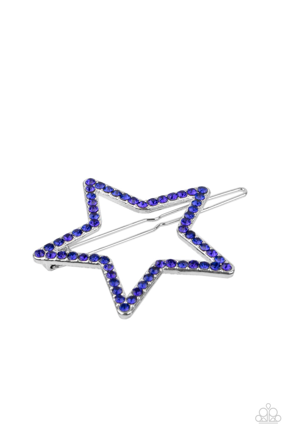 five-dollar-jewelry-stellar-standout-blue-hair clip-paparazzi-accessories