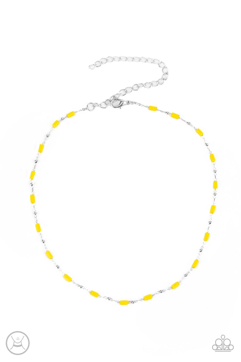 five-dollar-jewelry-urban-expo-yellow-necklace-paparazzi-accessories
