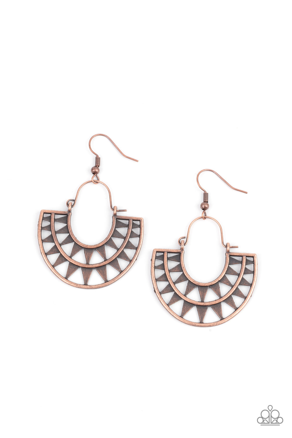 five-dollar-jewelry-solar-surge-copper-earrings-paparazzi-accessories