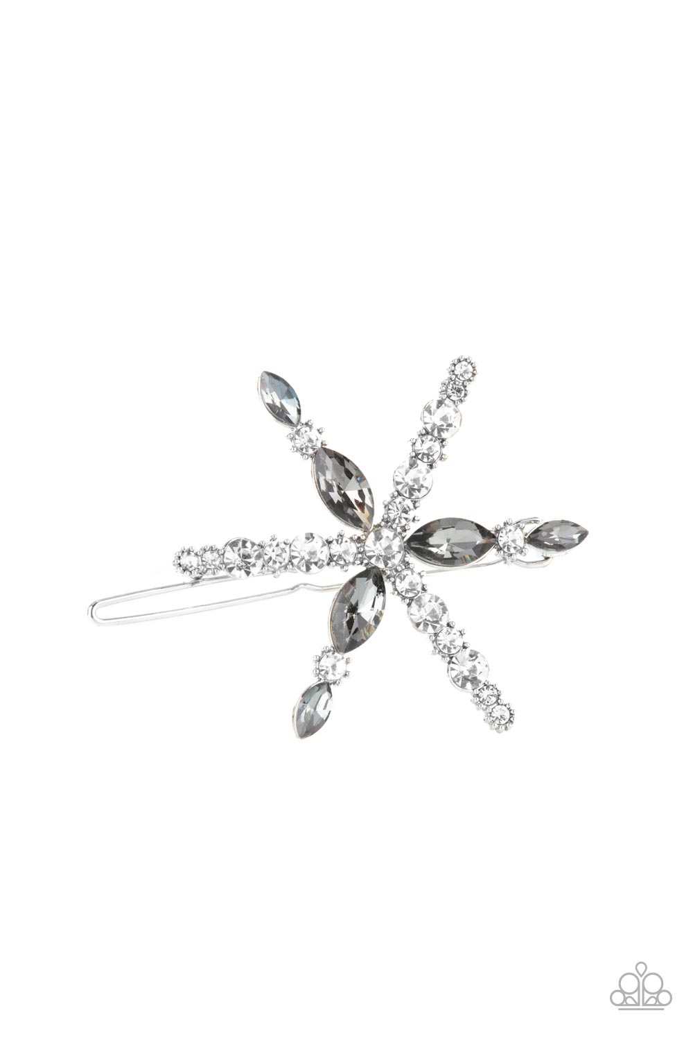 five-dollar-jewelry-celestial-candescence-silver-hair clip-paparazzi-accessories