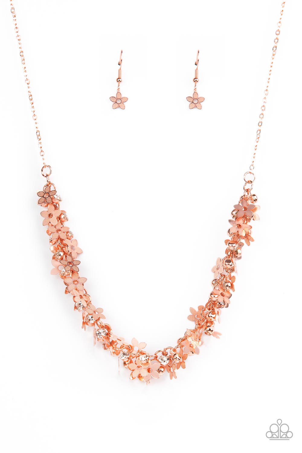 five-dollar-jewelry-fearlessly-floral-copper-necklace-paparazzi-accessories