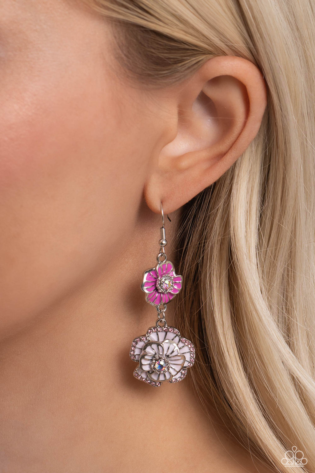 Intricate Impression - Pink Earrings - Paparazzi Accessories