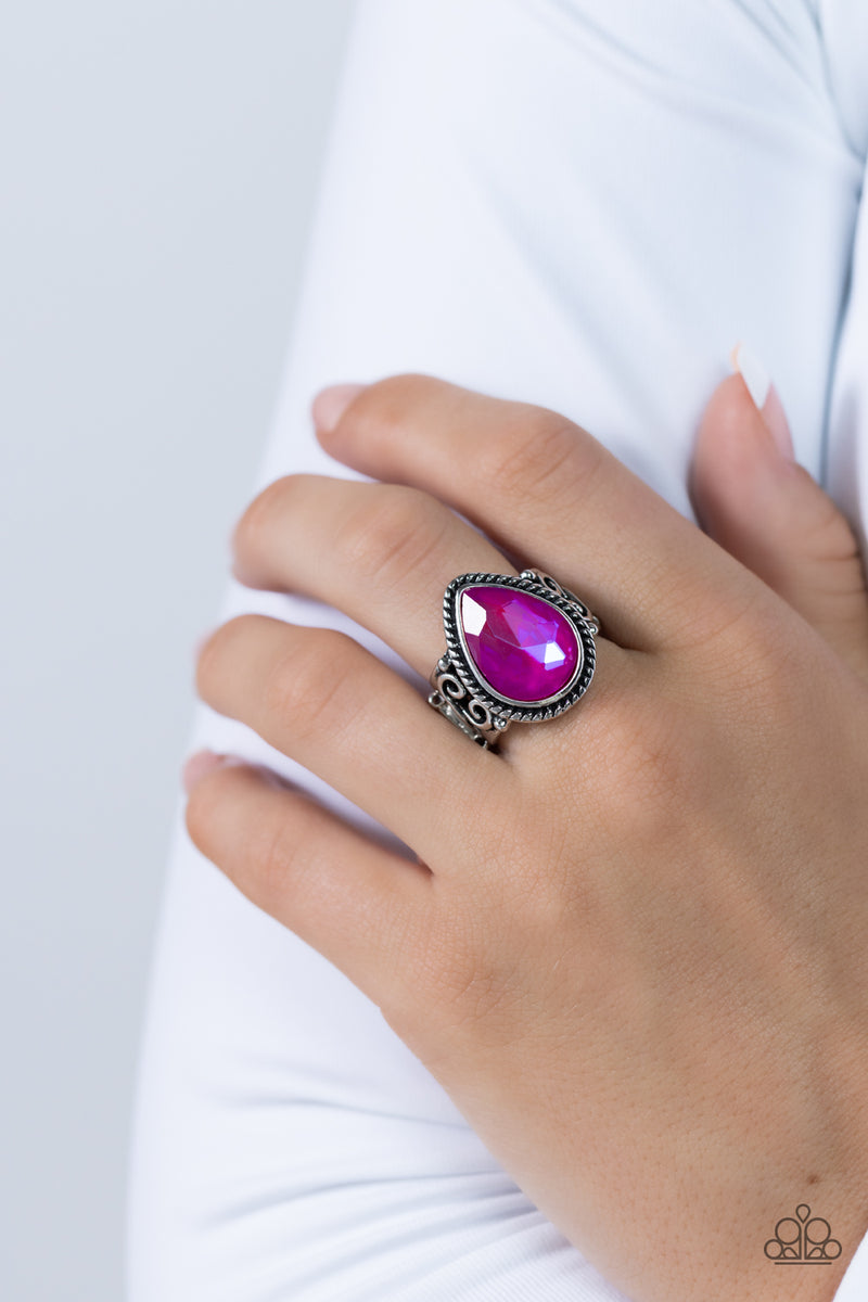 Supernatural Sparkle - Pink Ring - Paparazzi Accessories