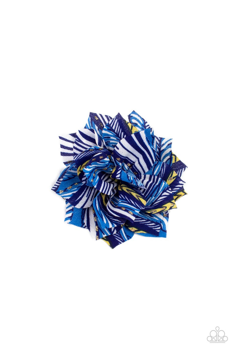 five-dollar-jewelry-sonic-bloom-blue-hair clip-paparazzi-accessories