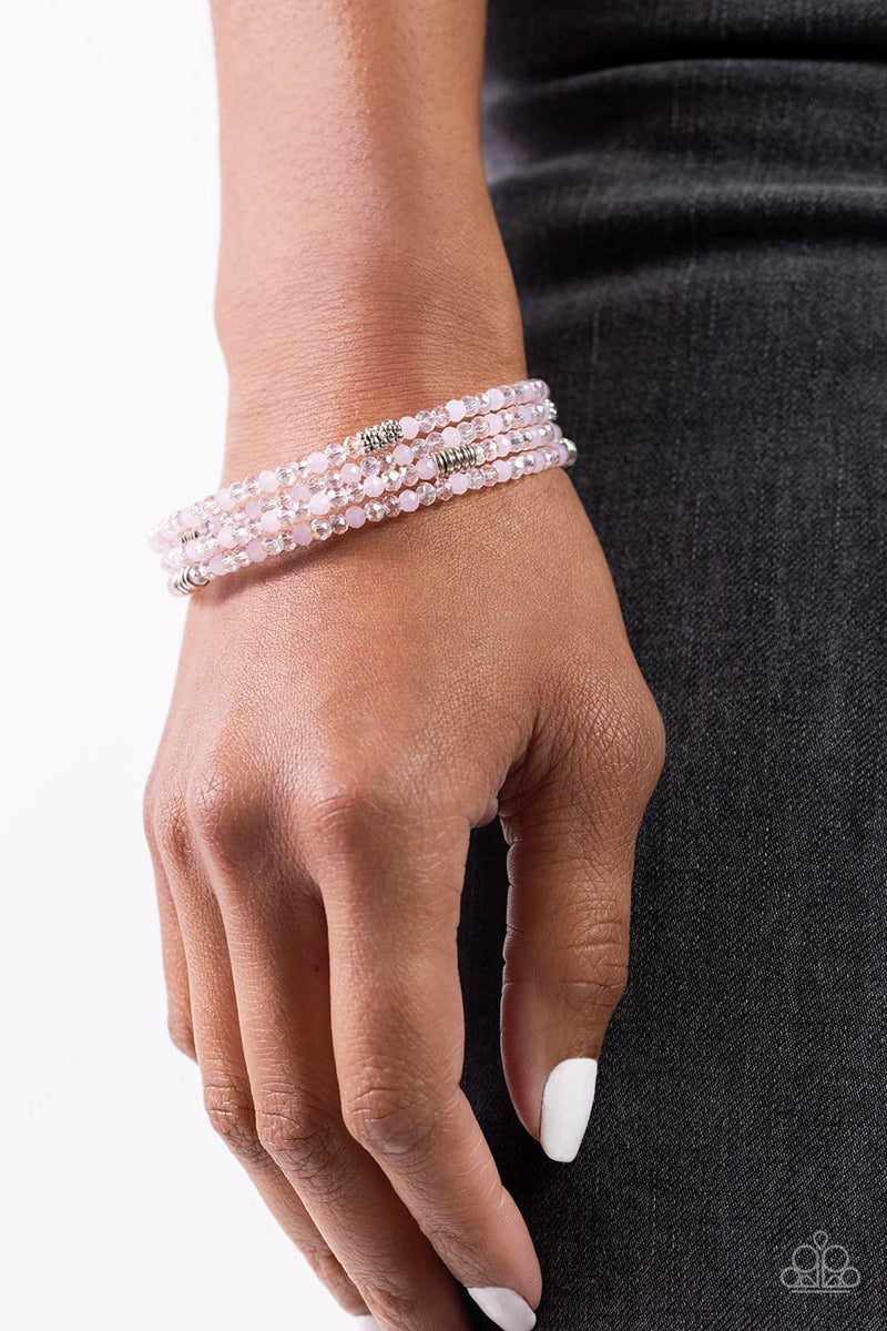 Dreamy Debut - Pink Bracelet - Paparazzi Accessories
