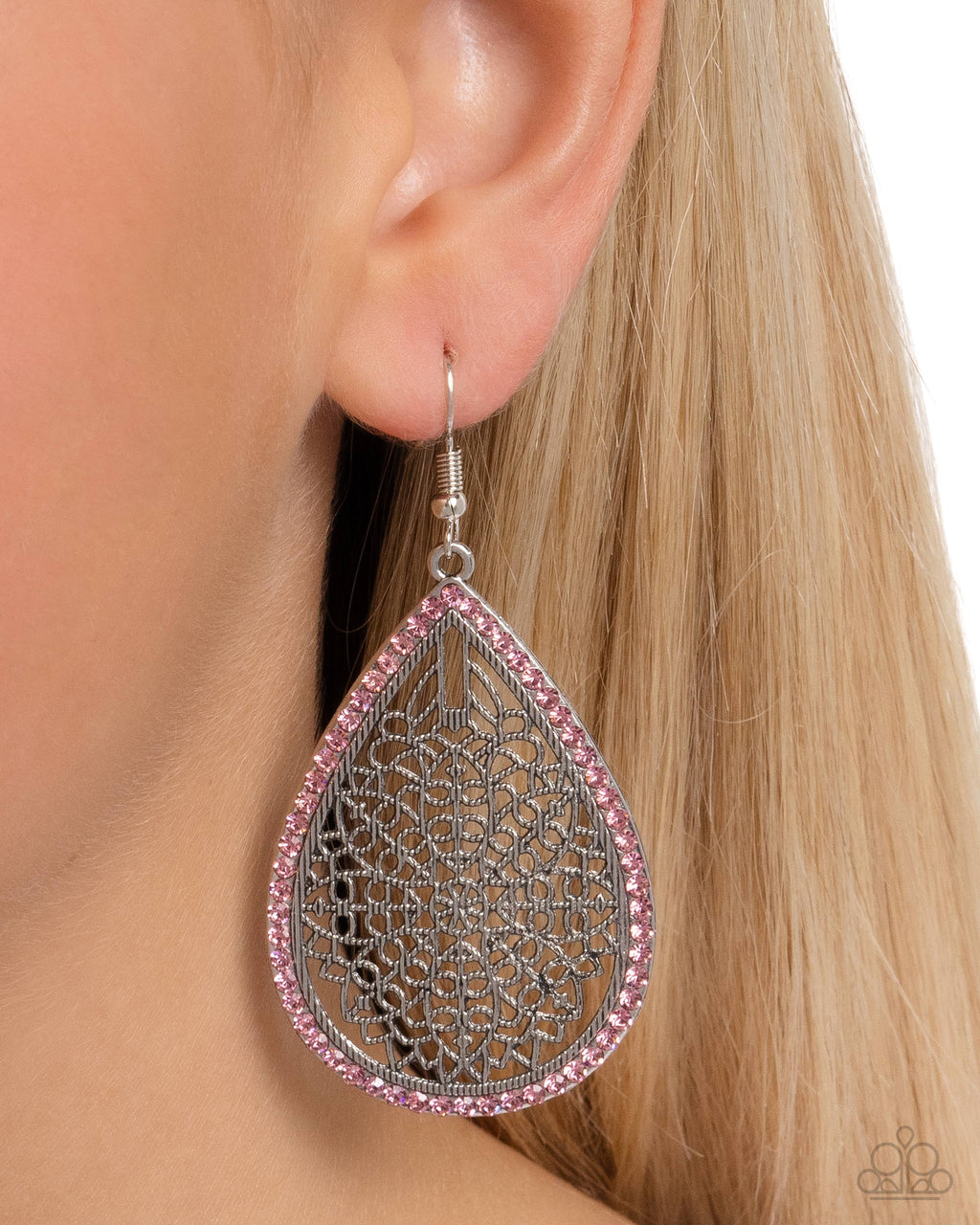 Fleur de Fantasy - Pink Earrings - Paparazzi Accessories