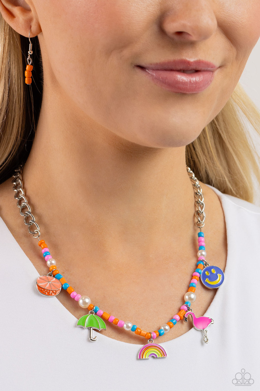 Summer Sentiment - Orange Necklace - Paparazzi Accessories