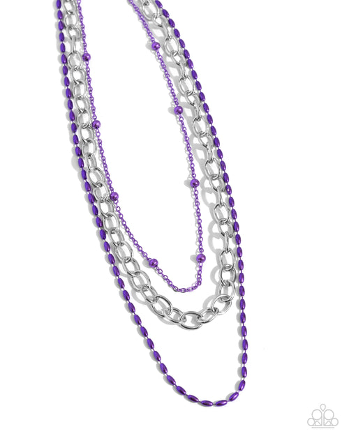 mardi gras mayhem purple necklace