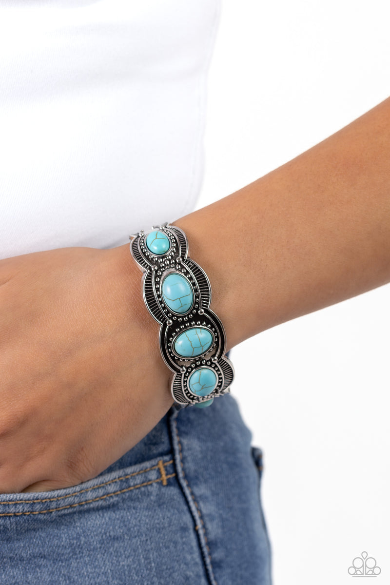 World Traveler - Blue Bracelet - Paparazzi Accessories