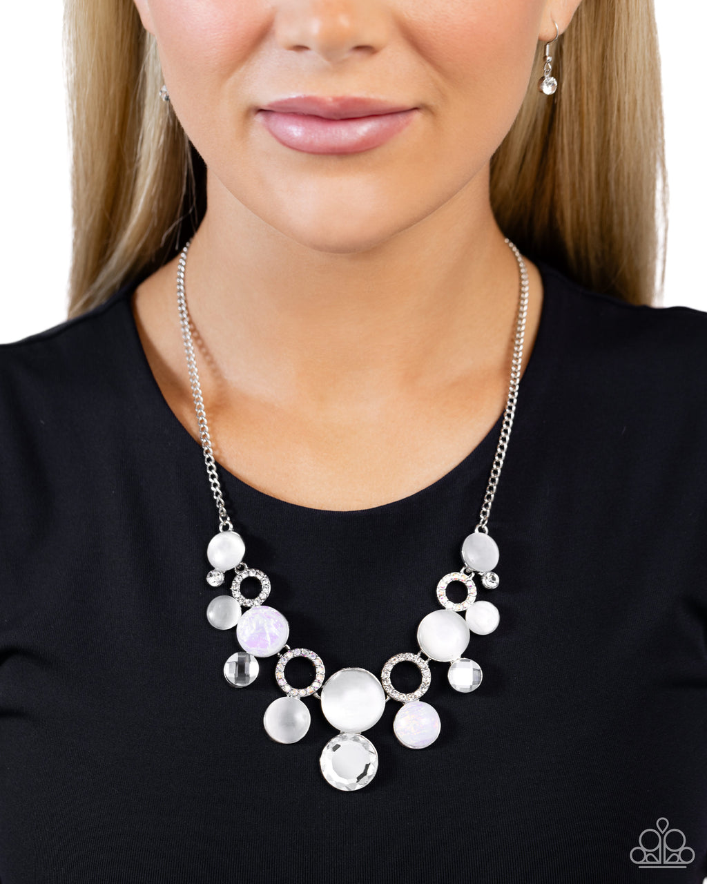 Corporate Color - White Necklace - Paparazzi Accessories