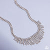 Daring Decadence - White Necklace - Paparazzi Accessories