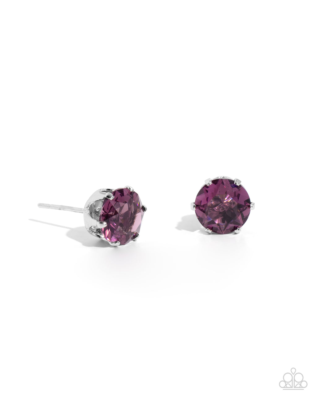 five-dollar-jewelry-breathtaking-birthstone-purple-post earrings-paparazzi-accessories
