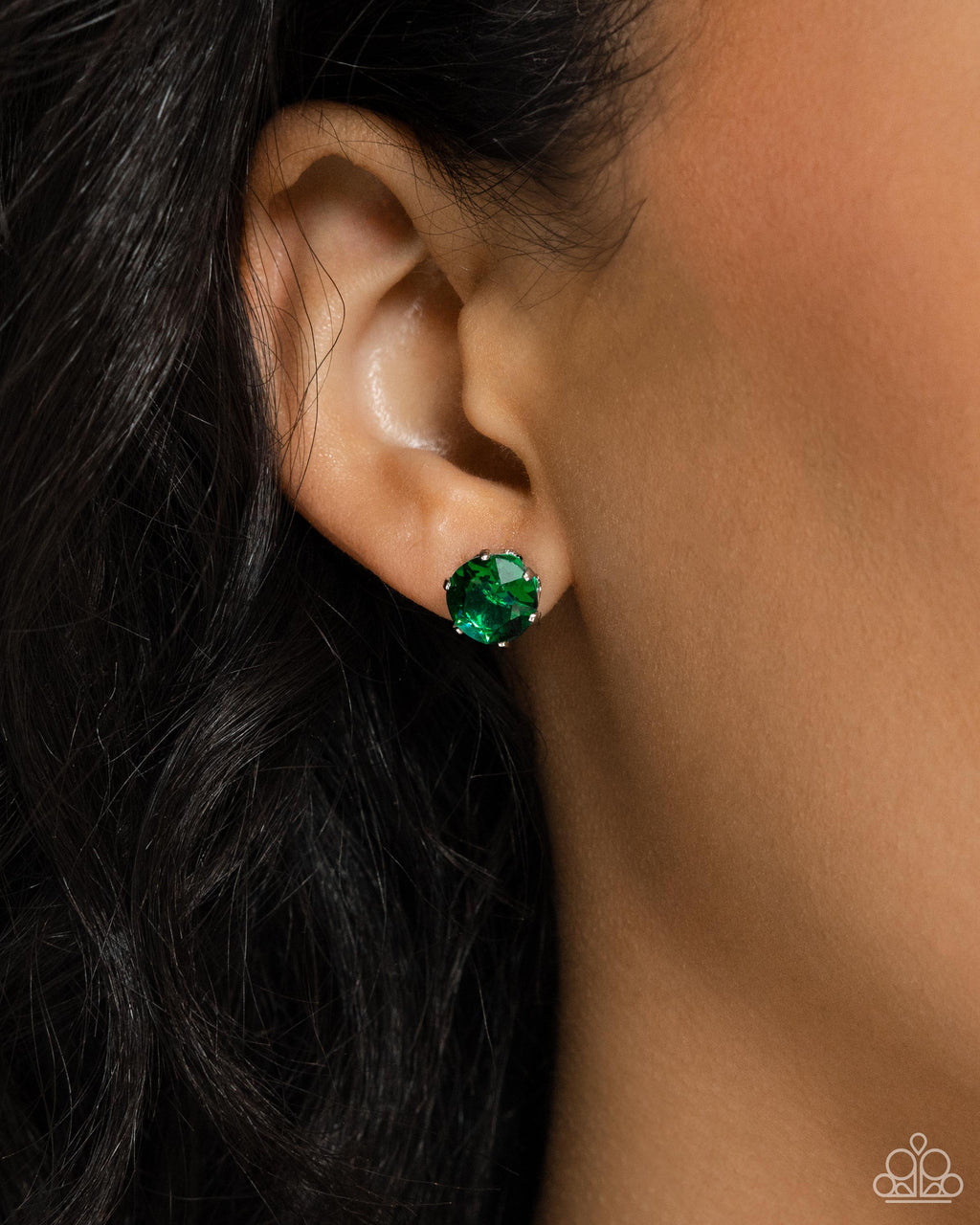 Breathtaking Birthstone - Green Post Earrings - Paparazzi Accessories