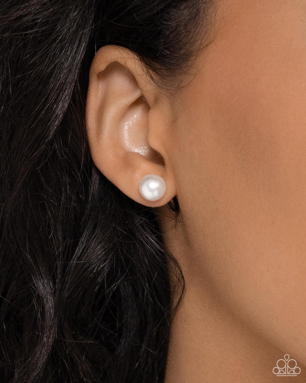 Breathtaking Birthstone - White Post Earrings - Paparazzi Accessories