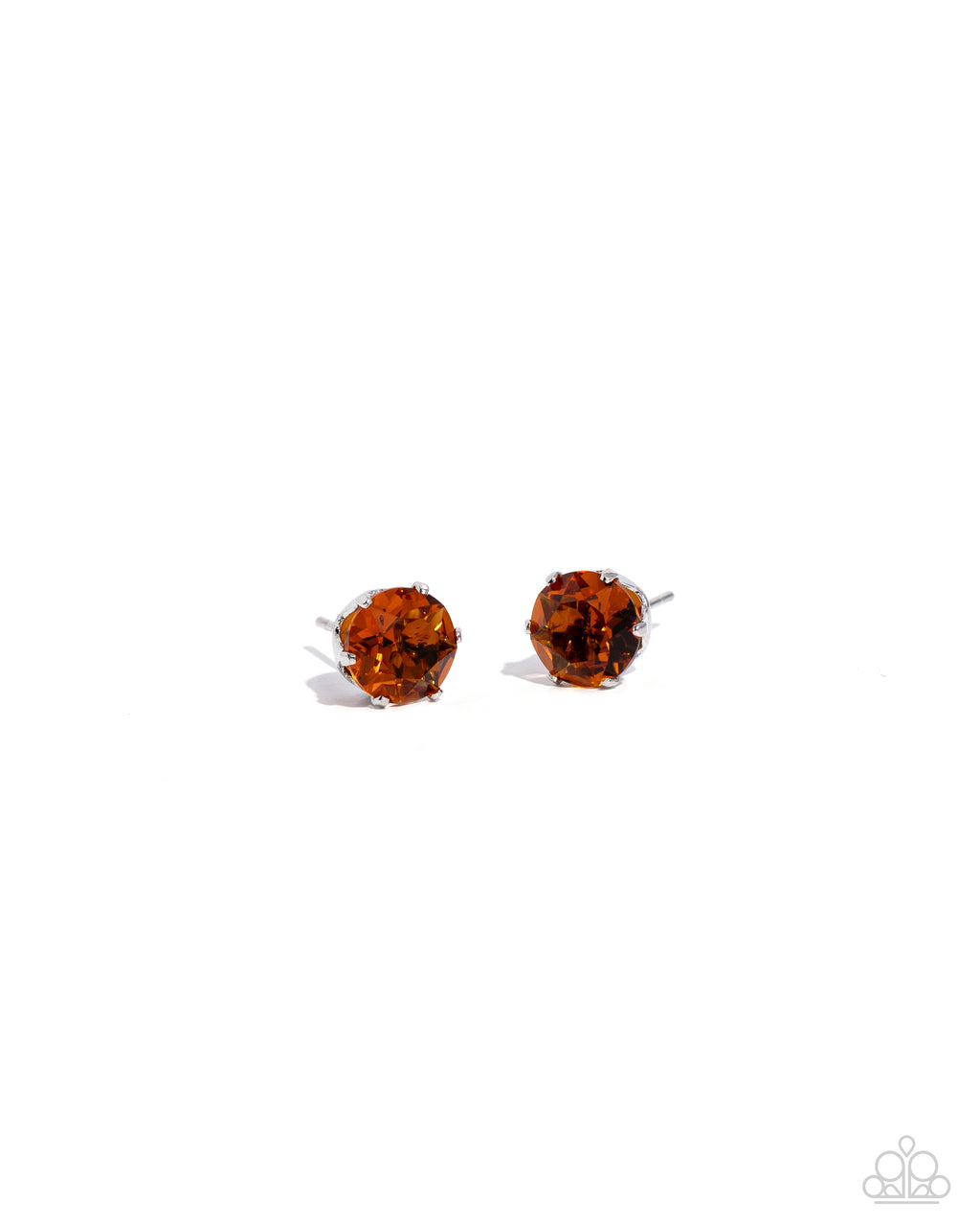 five-dollar-jewelry-breathtaking-birthstone-orange-post earrings-paparazzi-accessories
