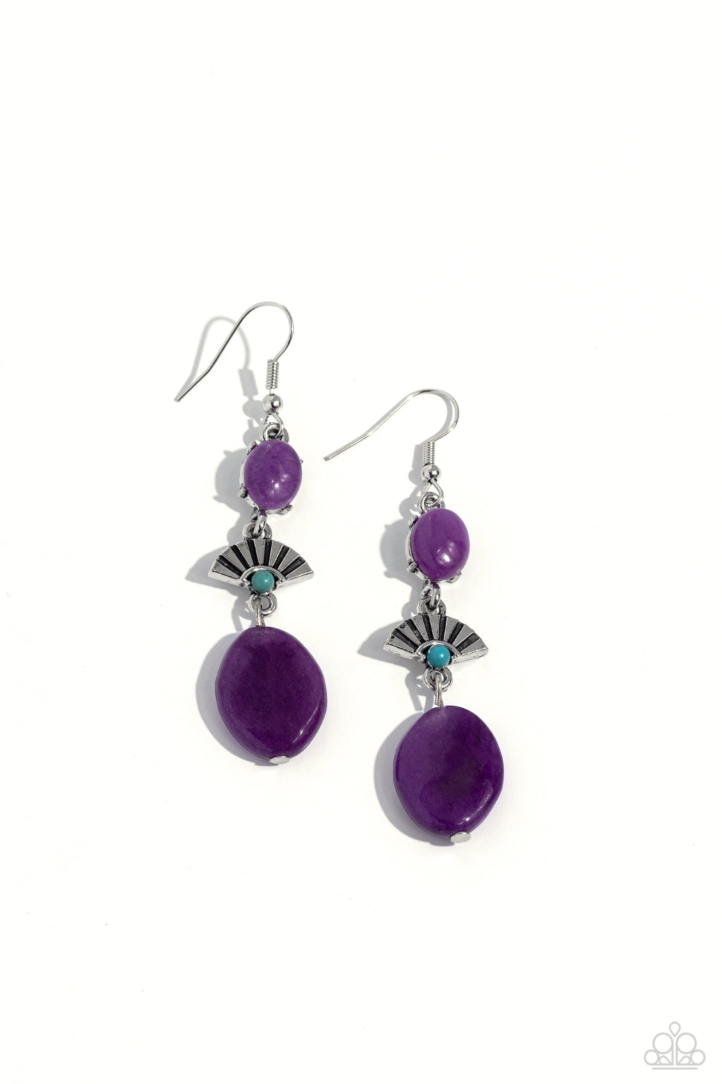 five-dollar-jewelry-creative-cascade-purple-earrings-paparazzi-accessories