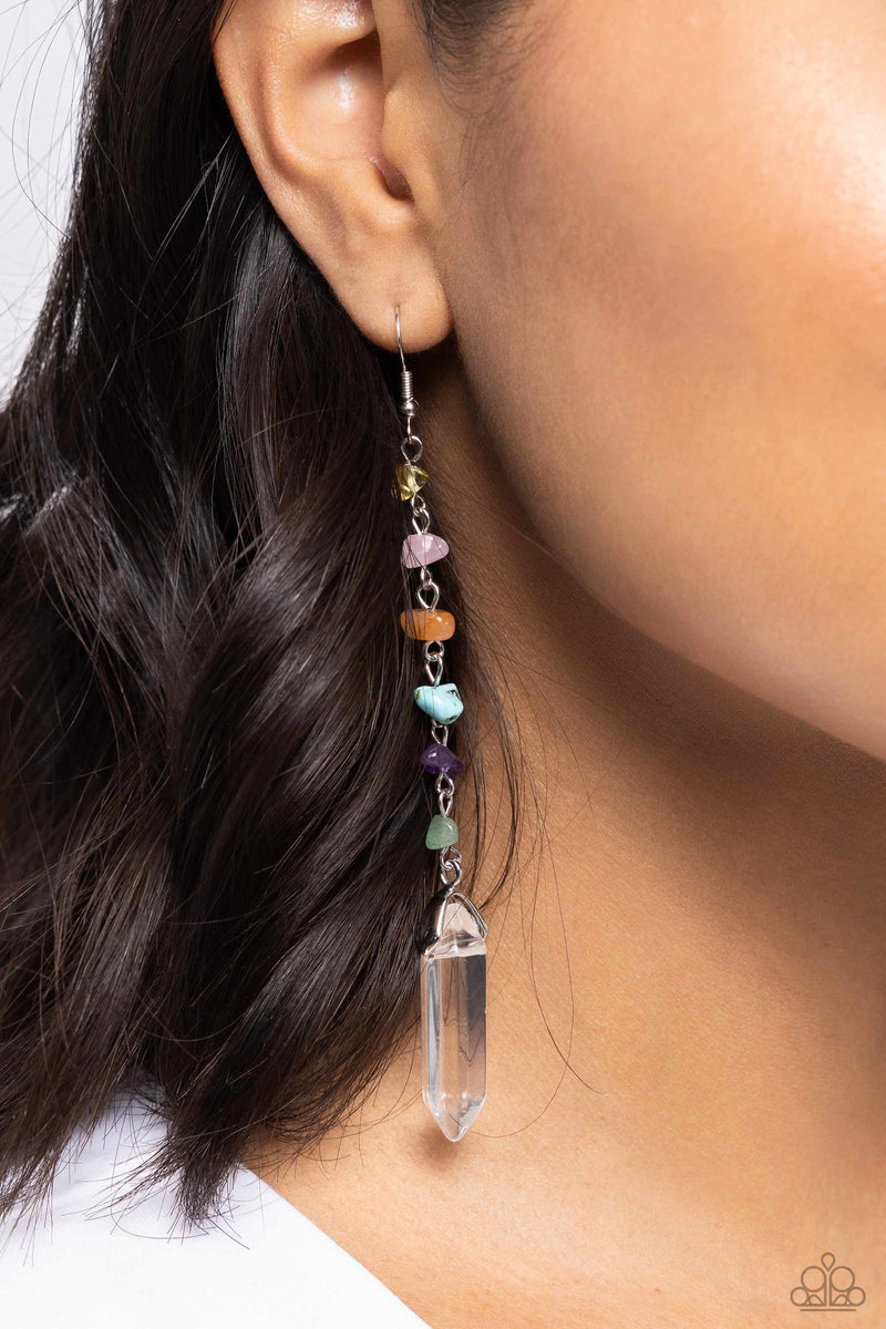 Quartz Qualification - Multi Earrings - Paparazzi Accessories