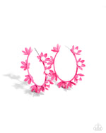 five-dollar-jewelry-flower-vine-pink-earrings-paparazzi-accessories