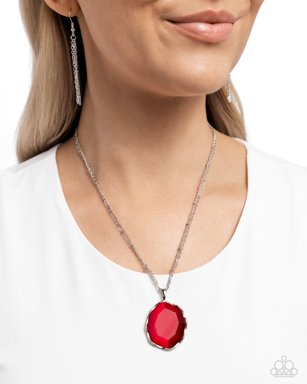 Showstopping Season - Red Necklace - Paparazzi Accessories