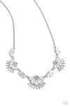 five-dollar-jewelry-fluttering-fan-white-necklace-paparazzi-accessories