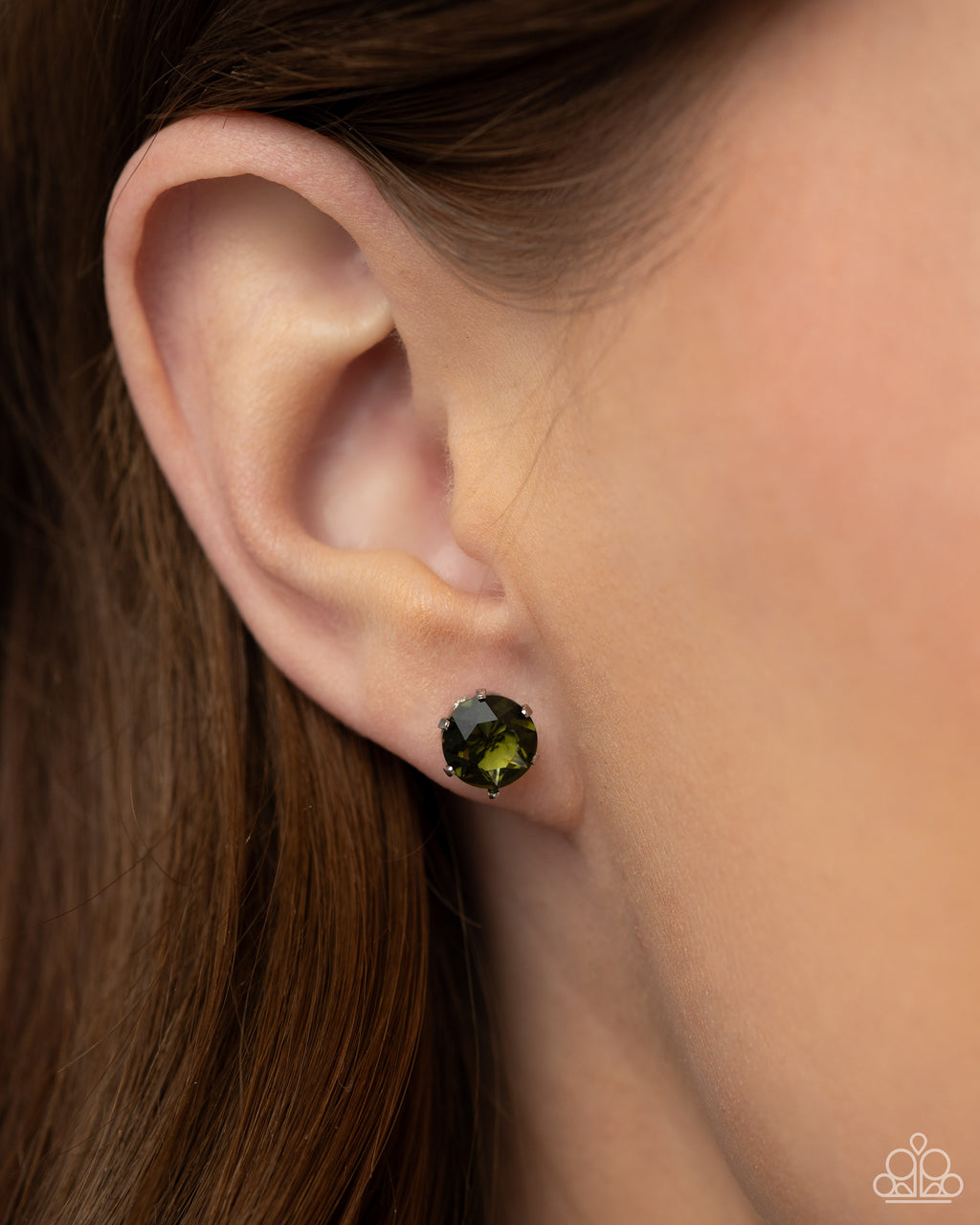 Breathtaking Birthstone - Green Post Earrings - Paparazzi Accessories