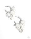five-dollar-jewelry-frilly-feature-white-earrings-paparazzi-accessories