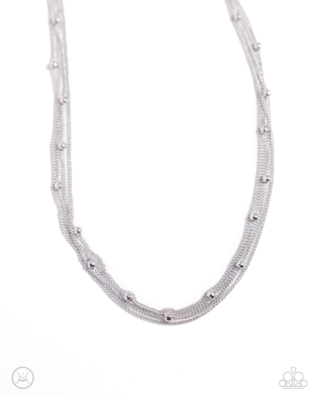 five-dollar-jewelry-satellite-strands-silver-necklace-paparazzi-accessories