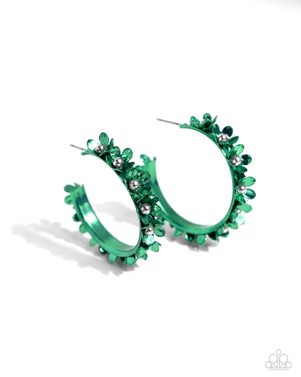 five-dollar-jewelry-fashionable-flower-crown-green-earrings-paparazzi-accessories