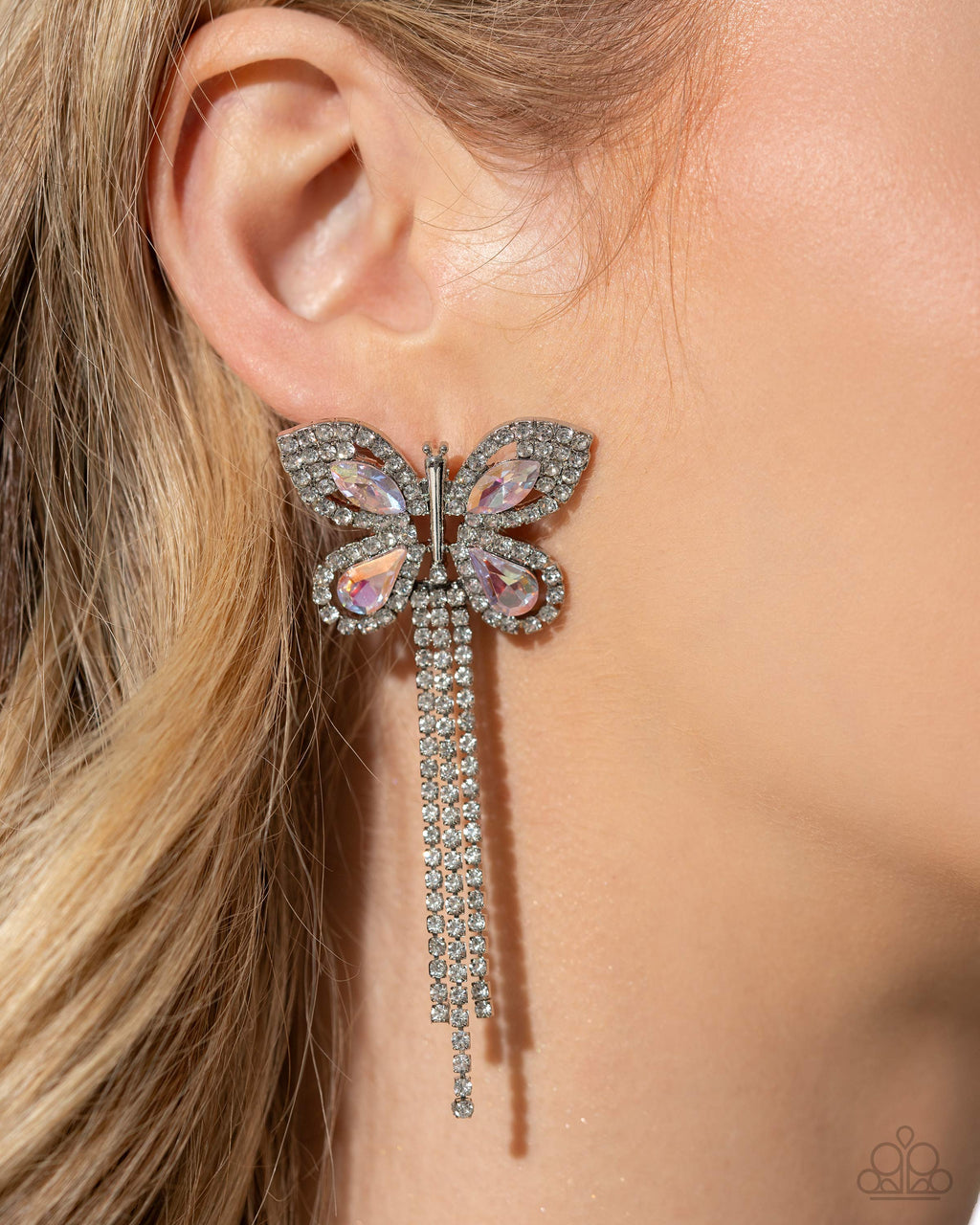 Next SOAR - Pink Post Earrings - Paparazzi Accessories