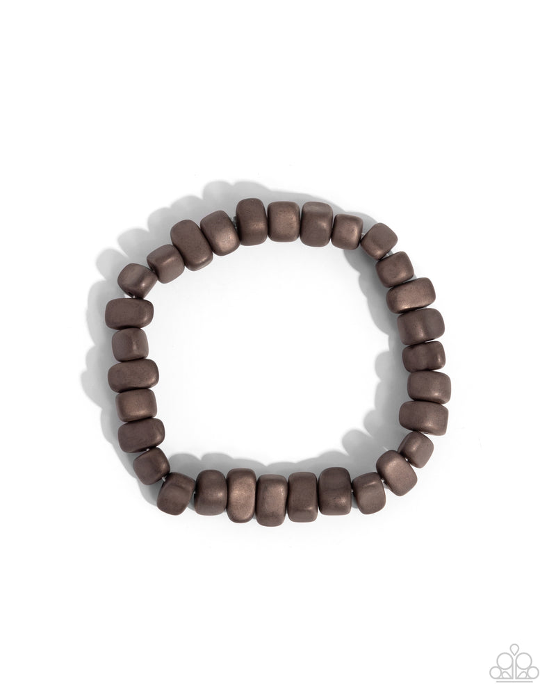 five-dollar-jewelry-matte-motivation-brown-mens bracelet-paparazzi-accessories