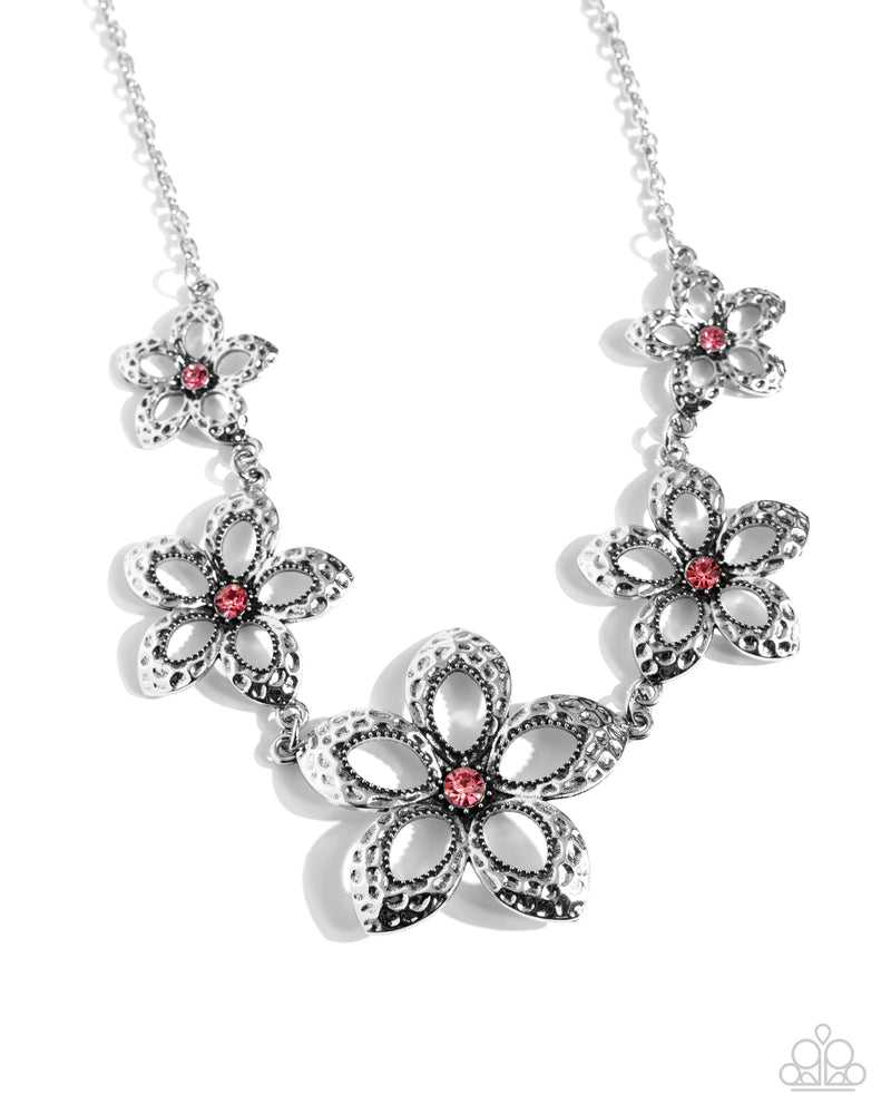 five-dollar-jewelry-faithful-florals-pink-necklace-paparazzi-accessories