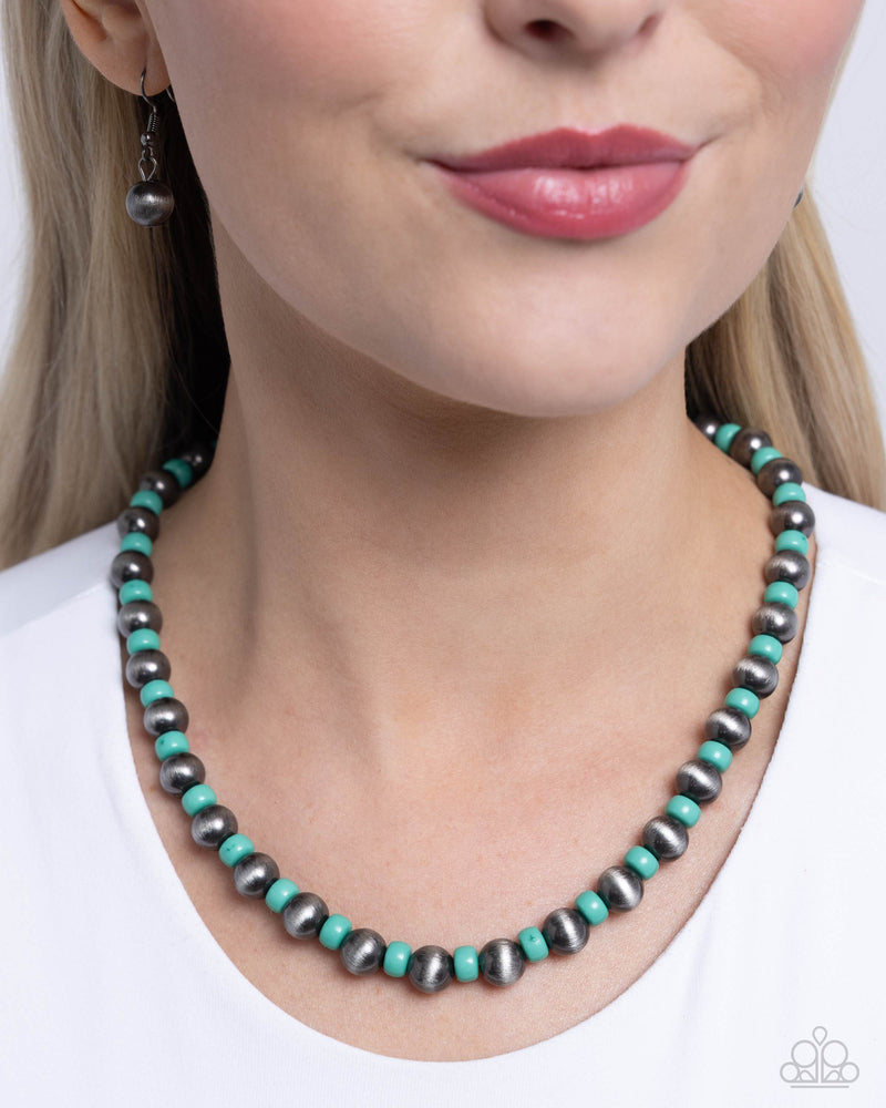 Contemporary Confidence - Green Necklace - Paparazzi Accessories