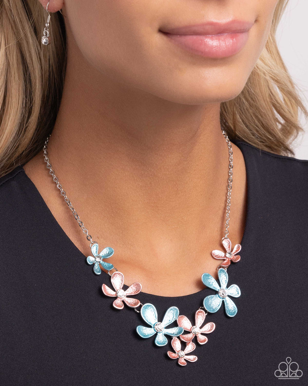 Reflective Rundown - Blue Necklace - Paparazzi Accessories