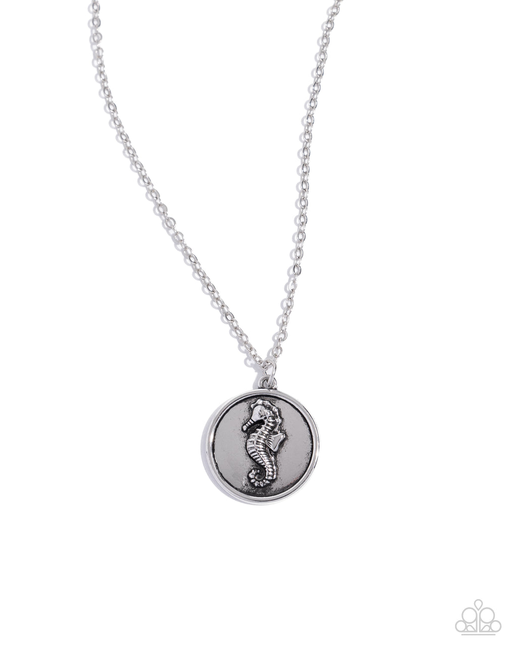 five-dollar-jewelry-seahorse-solo-silver-necklace-paparazzi-accessories