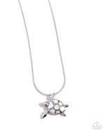 five-dollar-jewelry-sea-turtle-statement-white-necklace-paparazzi-accessories