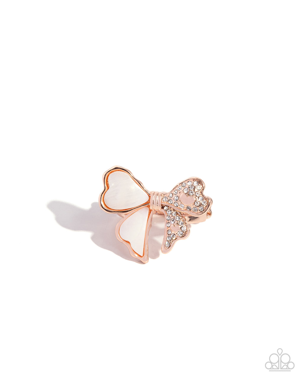 five-dollar-jewelry-bow-stopper-rose-gold-paparazzi-accessories