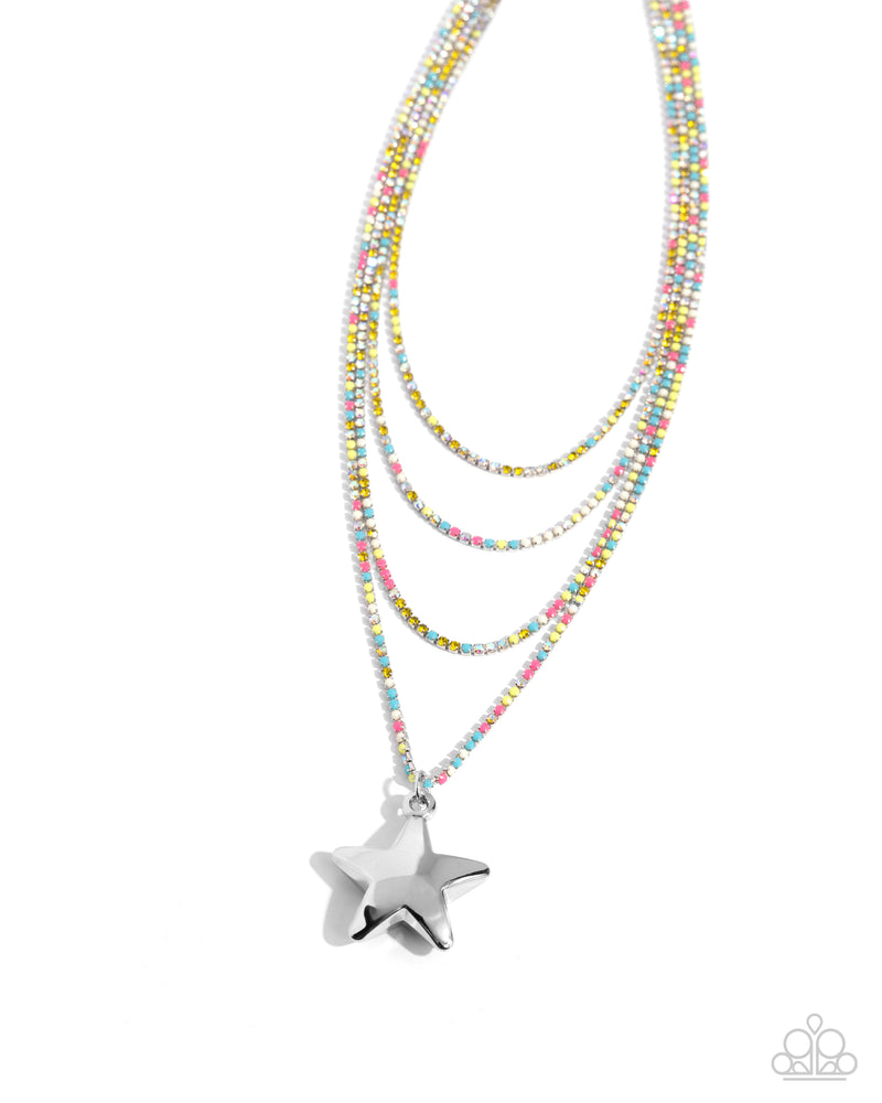 five-dollar-jewelry-seize-the-stars-yellow-necklace-paparazzi-accessories