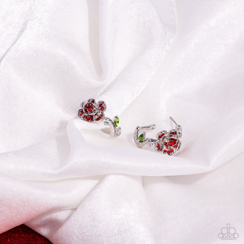 Mother ROSE Best - Red Earrings - Paparazzi Accessories