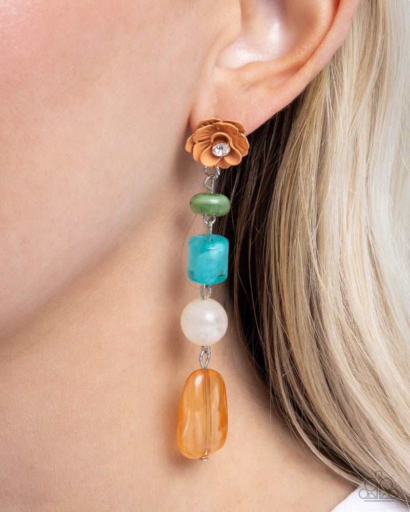 Meditative Magic - Multi Post Earrings - Paparazzi Accessories