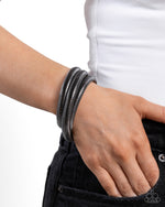 Charismatic Coils - Black Bracelet - Paparazzi Accessories