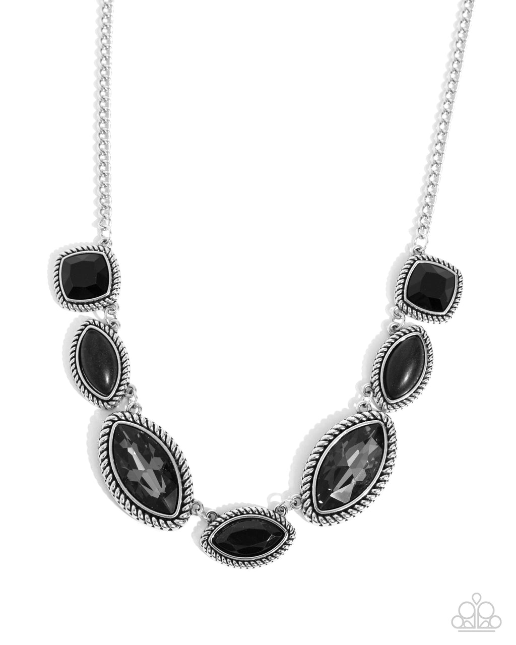 five-dollar-jewelry-regally-roped-black-necklace-paparazzi-accessories