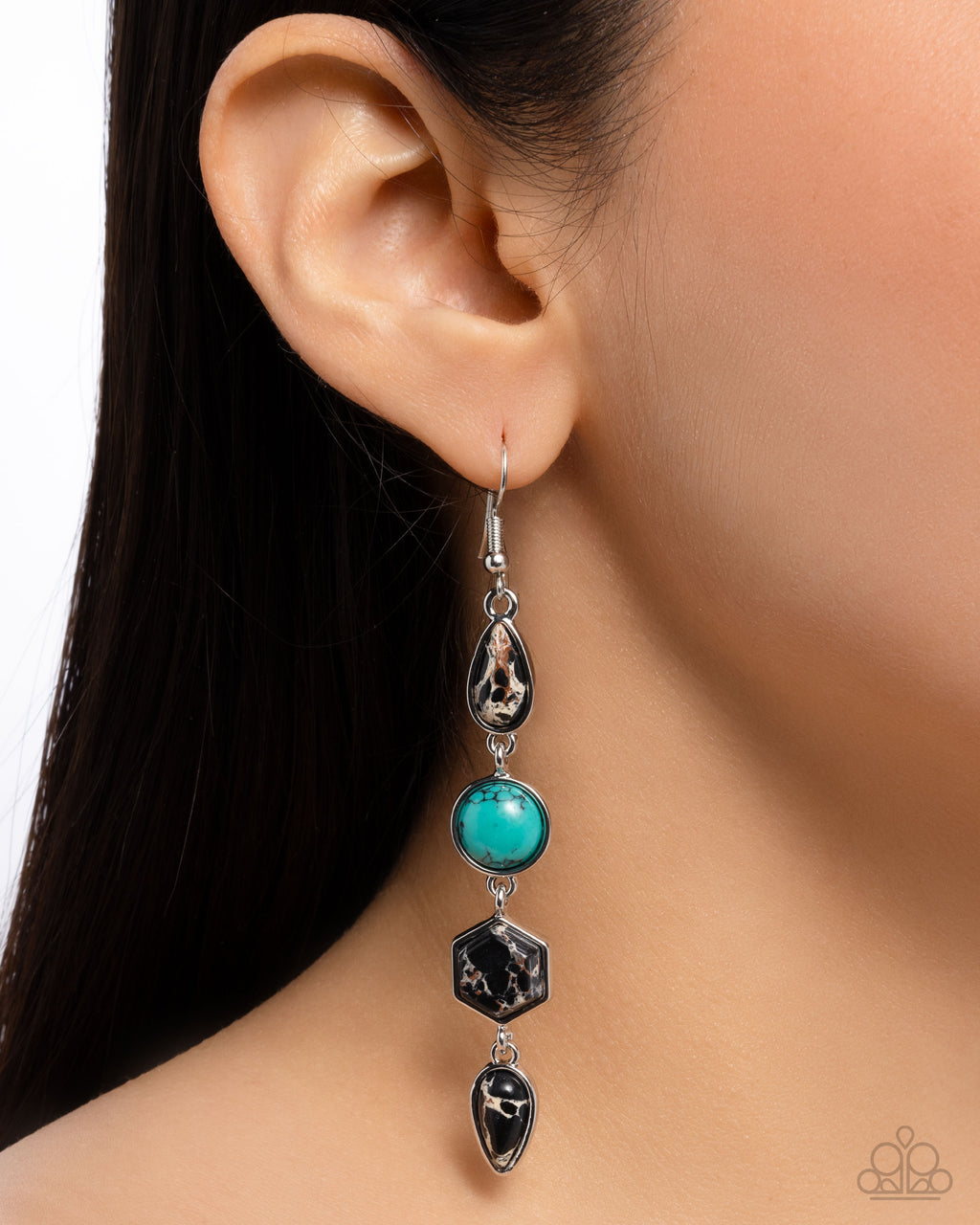 Singular Stones - Black Earrings - Paparazzi Accessories