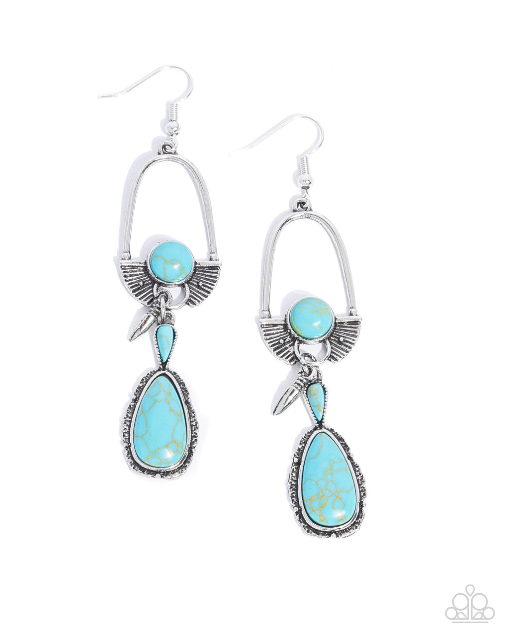 five-dollar-jewelry-badlands-basic-blue-earrings-paparazzi-accessories