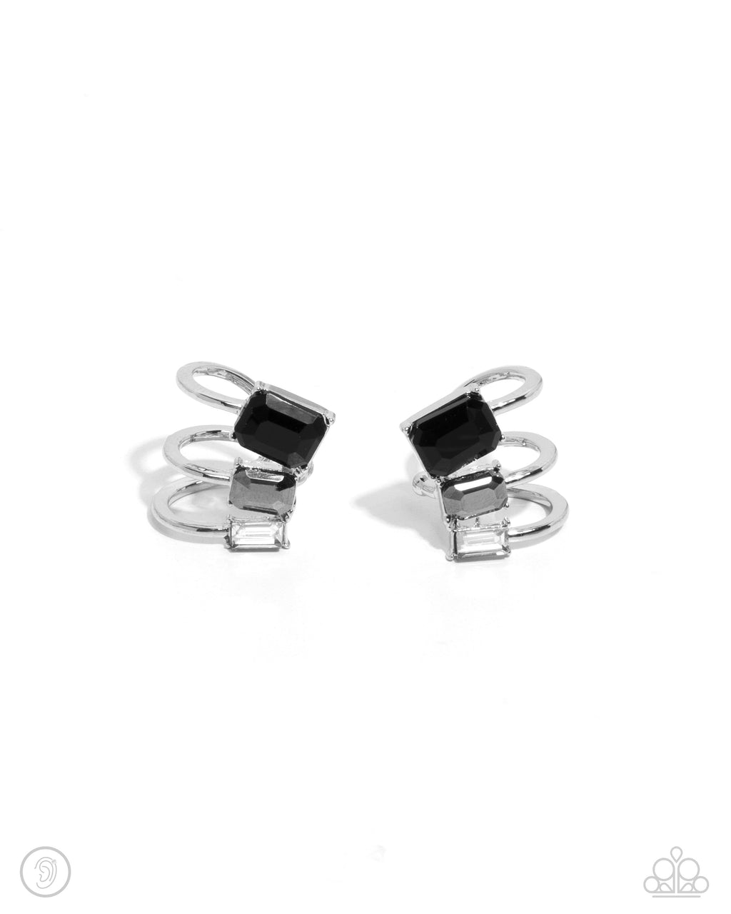 five-dollar-jewelry-impressive-shimmer-silver-post earrings-paparazzi-accessories
