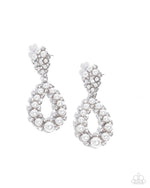 five-dollar-jewelry-dapper-debut-white-post earrings-paparazzi-accessories