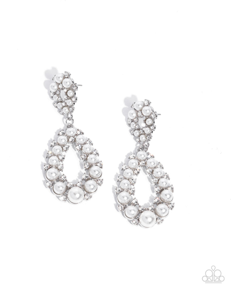 five-dollar-jewelry-dapper-debut-white-post earrings-paparazzi-accessories